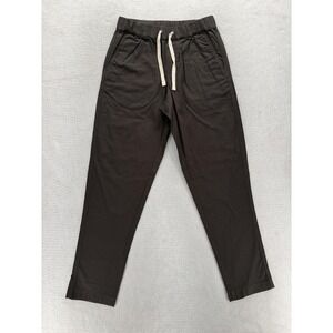 Pact Pants Mens XS Brown Organic Cotton Drawstring Waist Jogger Chino Lagenlook